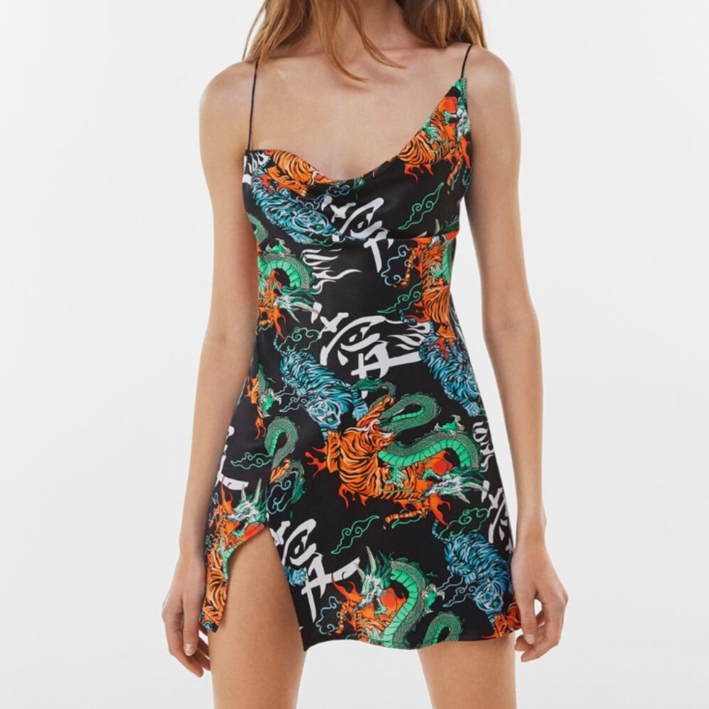 *NEW WITH TAGS* Tiger Print Asymmetrical Dress